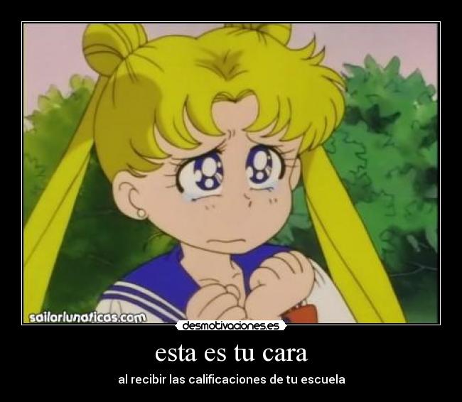 esta es tu cara - al recibir las calificaciones de tu escuela