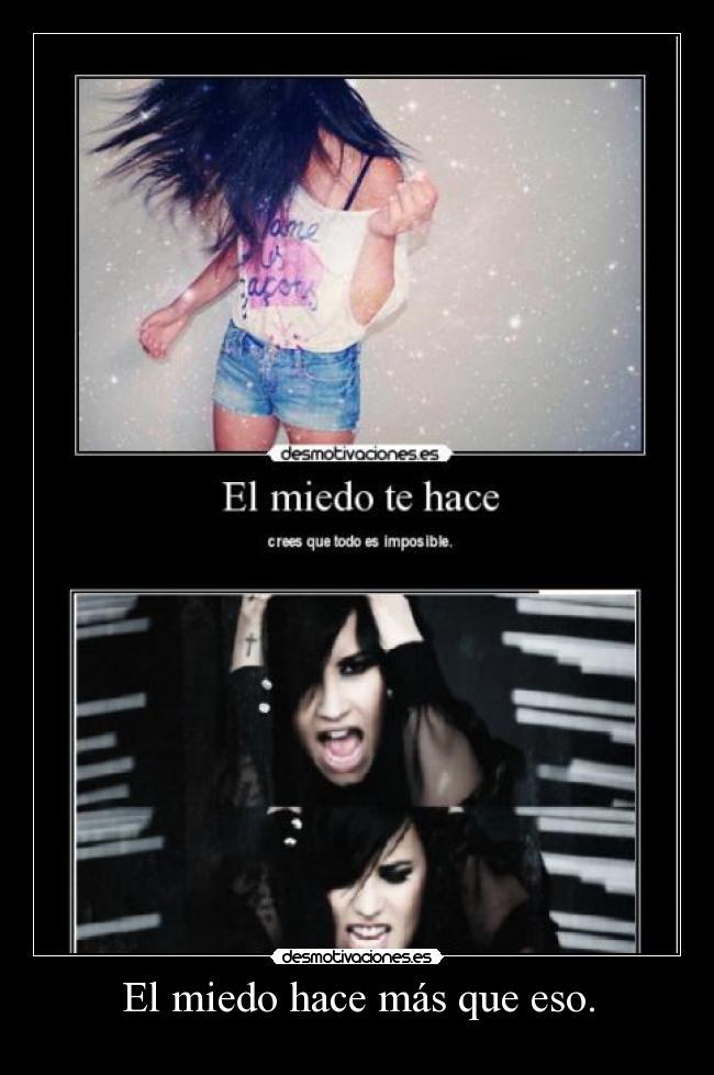 carteles miedo desmotivaciones