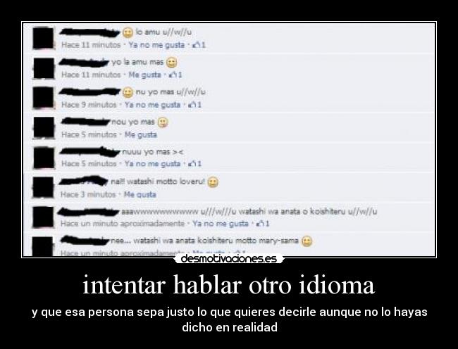 intentar hablar otro idioma - 