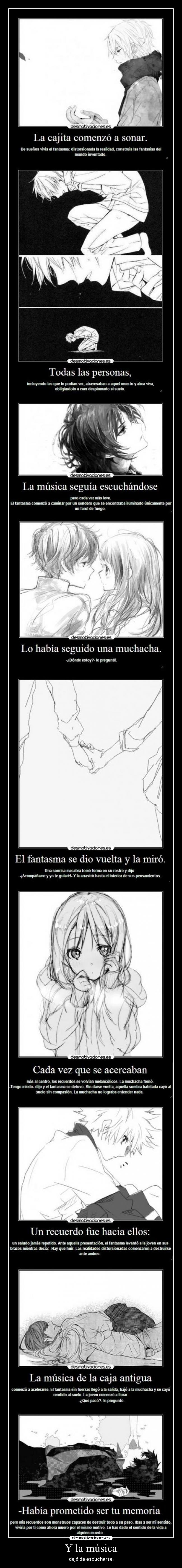 carteles musica gotetsinoshiro historia propia anime manga musica amor memoria sentido vida raptorhunters desmotivaciones