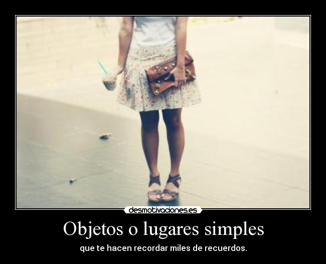 Objetos o lugares simples - 