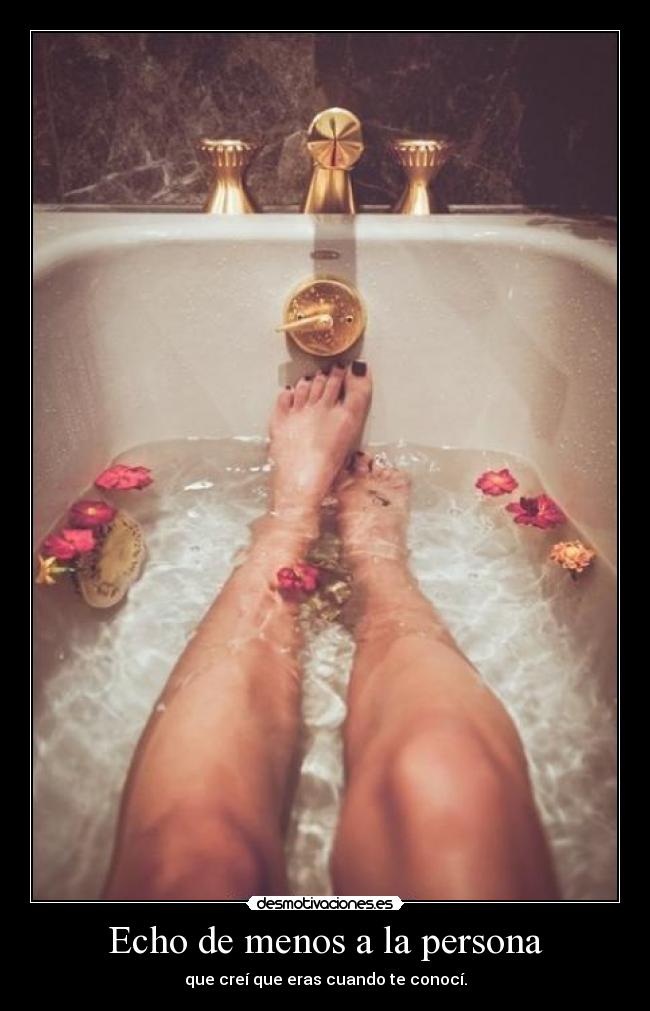 Echo de menos a la persona -