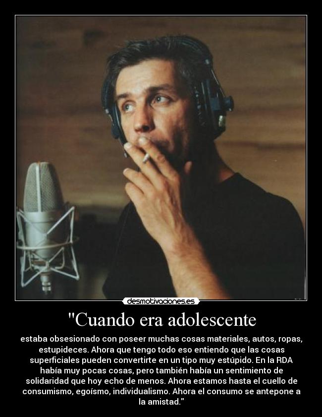 Cuando era adolescente -