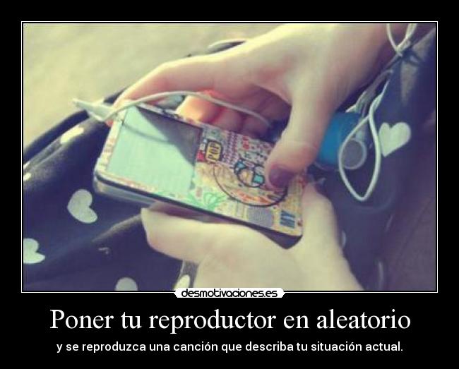 Poner tu reproductor en aleatorio -