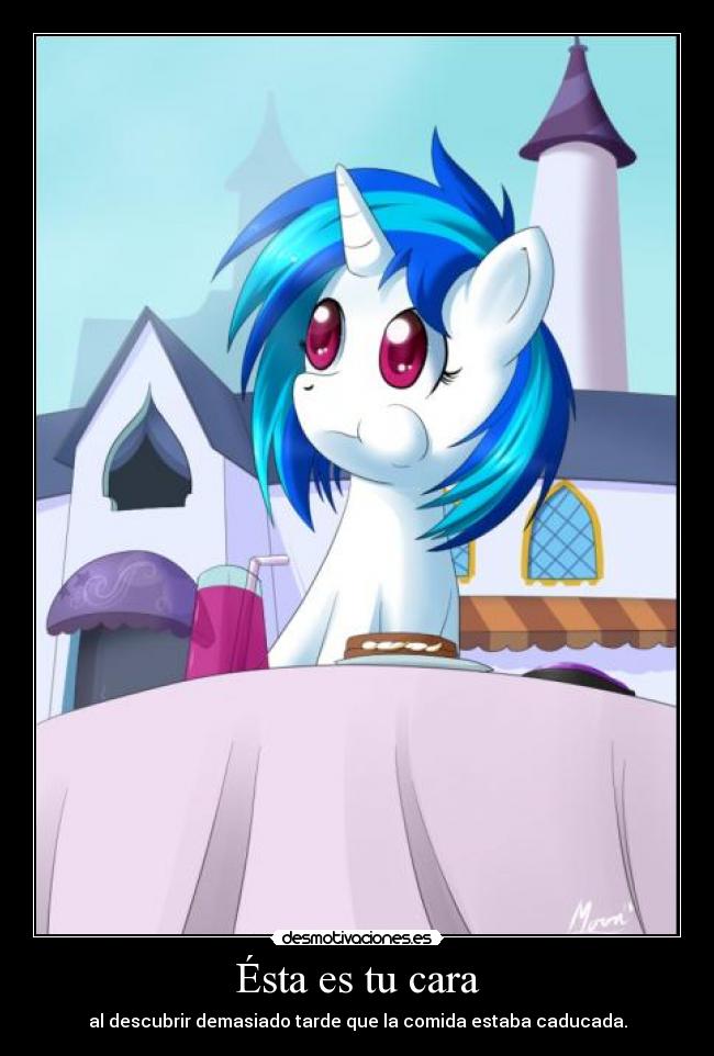 Ésta es tu cara - al descubrir demasiado tarde que la comida estaba caducada.