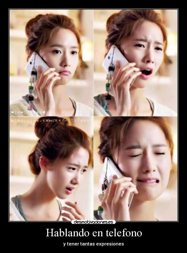 Hablando en telefono -