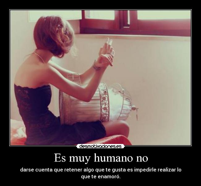 Es muy humano no -