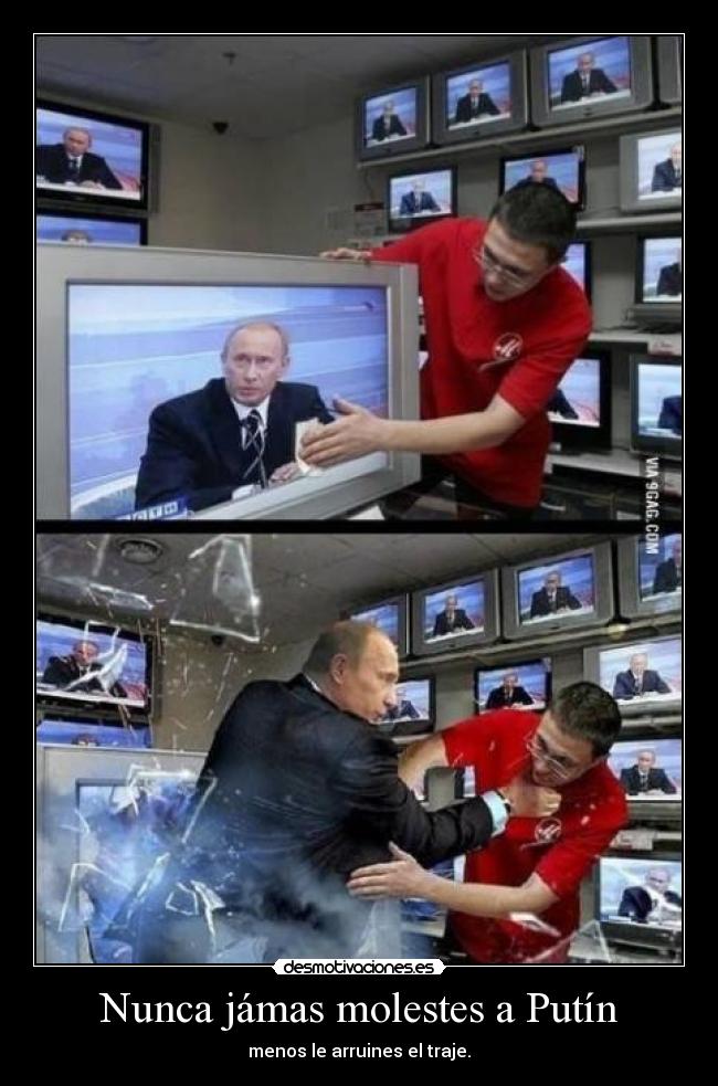 Nunca jámas molestes a Putín -