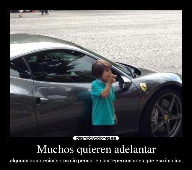 Muchos quieren adelantar - 