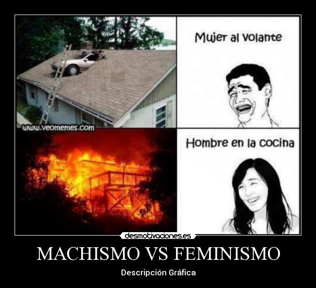 MACHISMO VS FEMINISMO - Descripción Gráfica