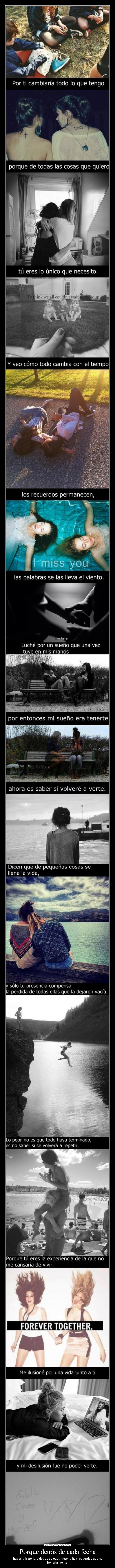 Porque detrás de cada fecha -