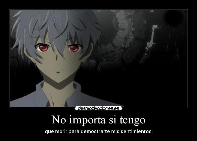 carteles anime akise aru amor muerte desmotivaciones