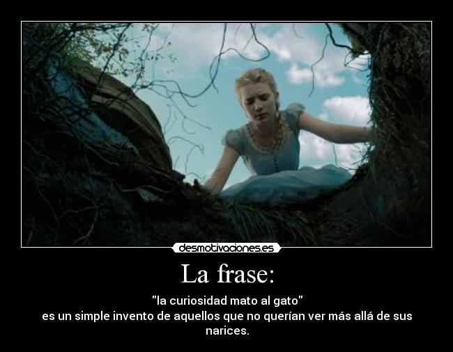 La frase: -