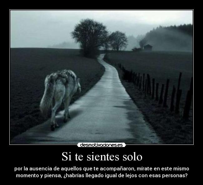 Si te sientes solo -