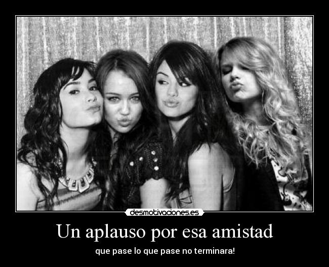 Un aplauso por esa amistad -