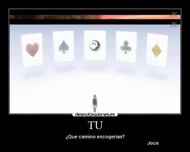 carteles amnesia anime ukyo shin toma ikki kent camino escoger desmotivaciones