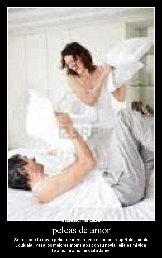 peleas de amor -