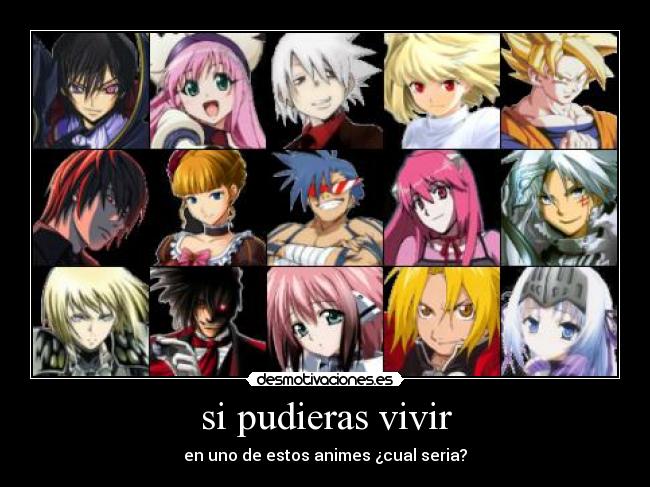 carteles anime otaku goku ikaros alucard kaede edward light lelouch desmotivaciones
