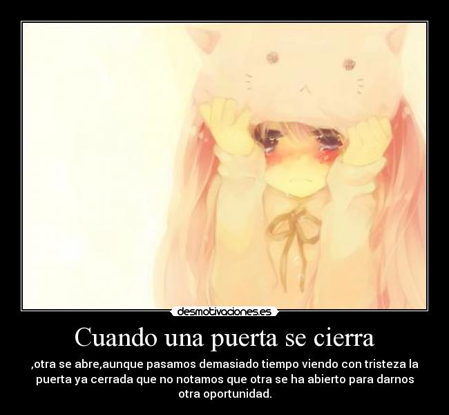 Cuando una puerta se cierra - 