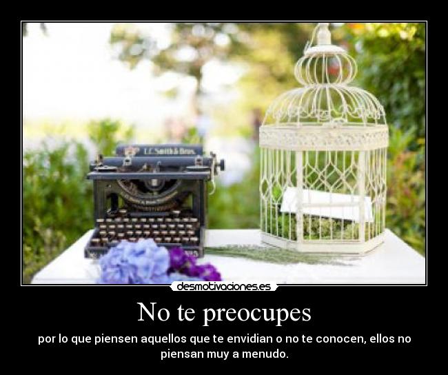 No te preocupes - 