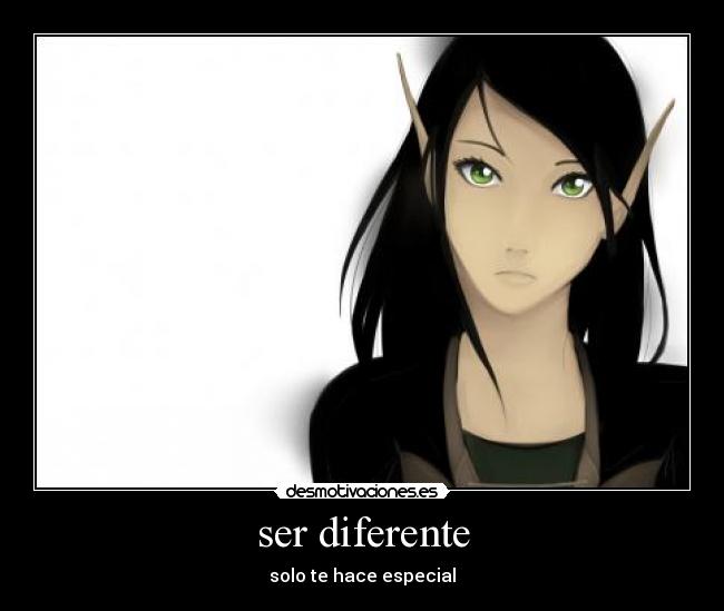 ser diferente -