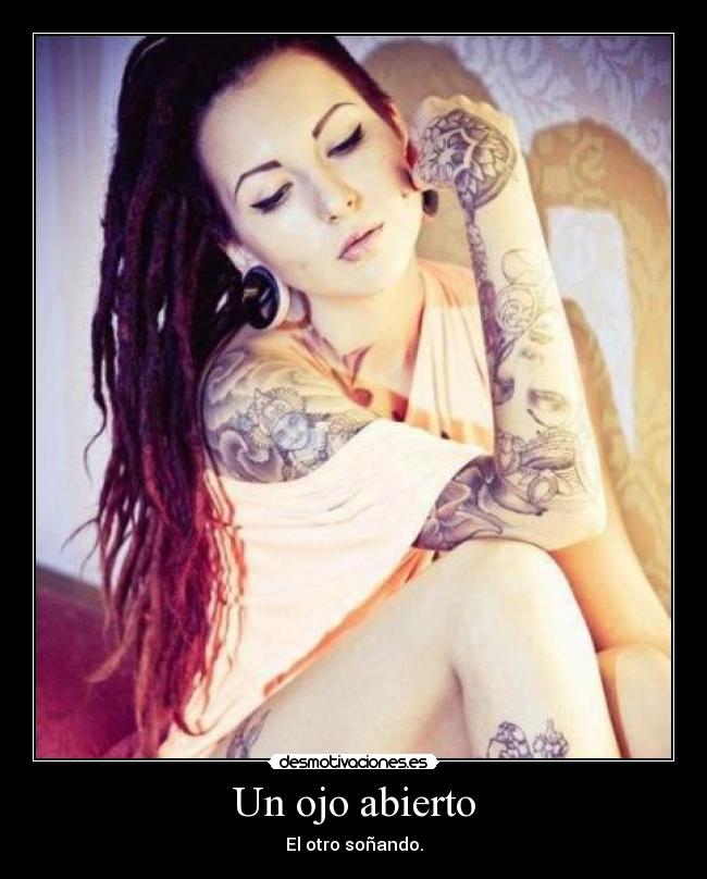 Un ojo abierto -