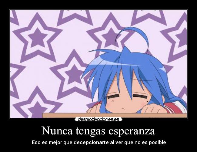 carteles esperanza mukyu desmotivaciones