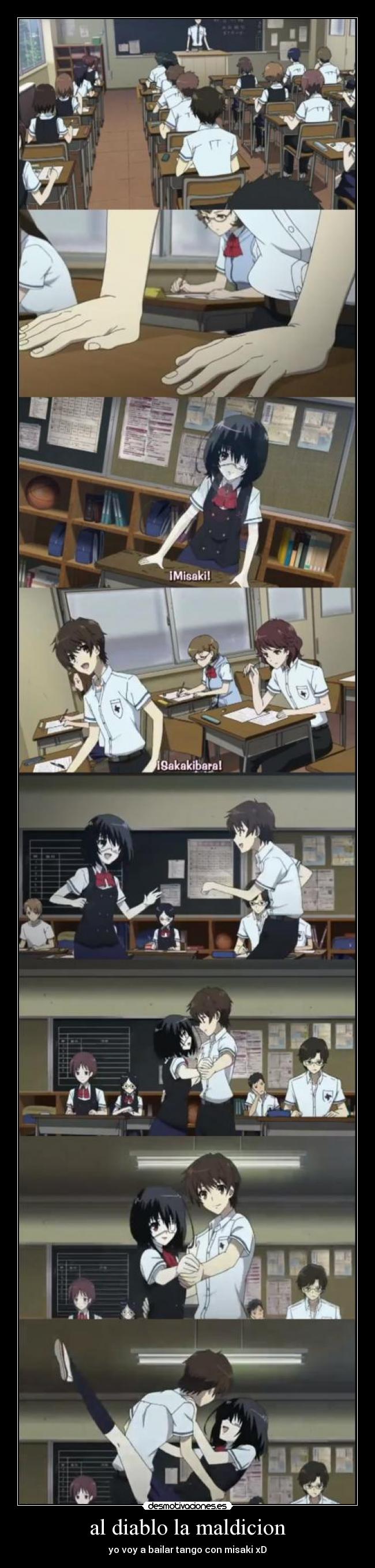 al diablo la maldicion - yo voy a bailar tango con misaki xD﻿