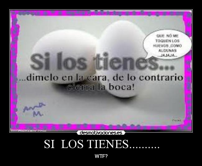 SI LOS TIENES.......... - WTF?
