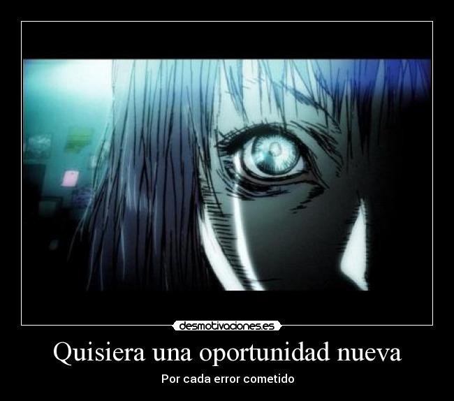 Quisiera una oportunidad nueva - Por cada error cometido