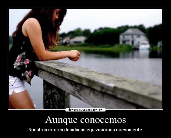 Aunque conocemos - 