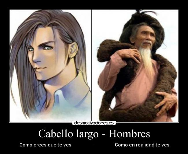 Cabello largo - Hombres -