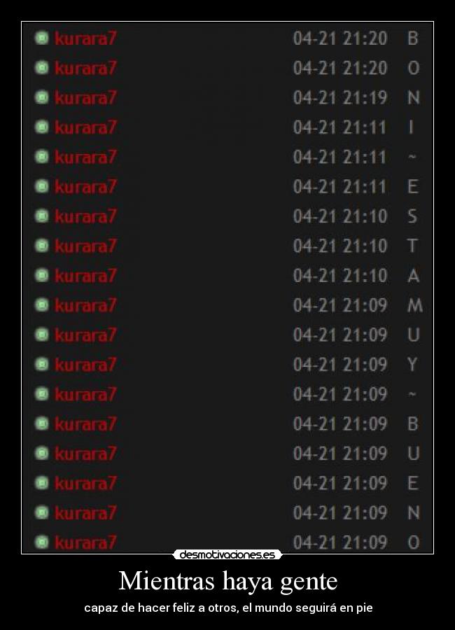 Mientras haya gente - 