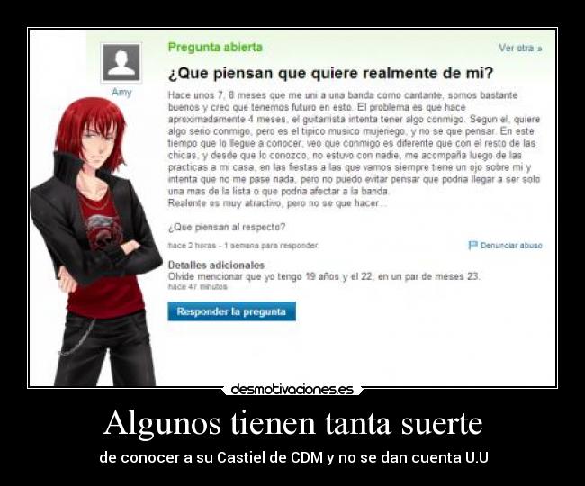 Algunos tienen tanta suerte -