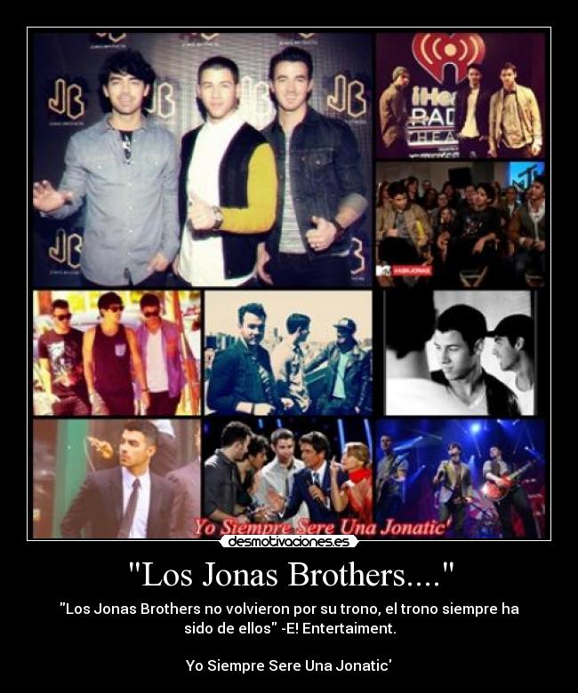 carteles joejonas kevinjonas nickjonas jonasbrothers jonatica desmotivaciones