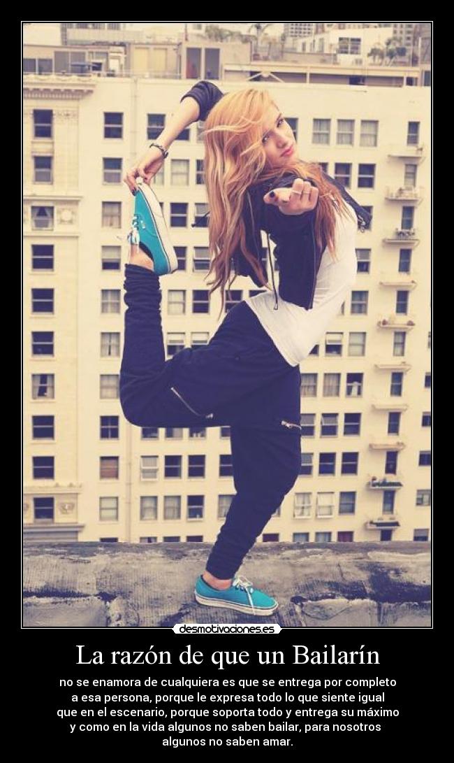 La razón de que un Bailarín -