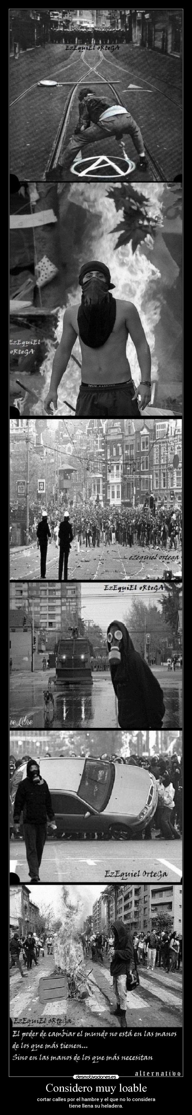 Considero muy loable -