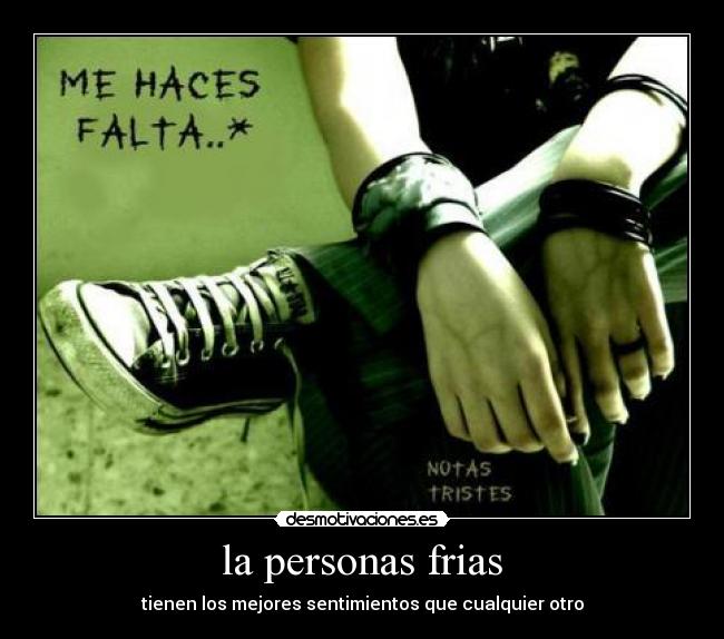 la personas frias - 