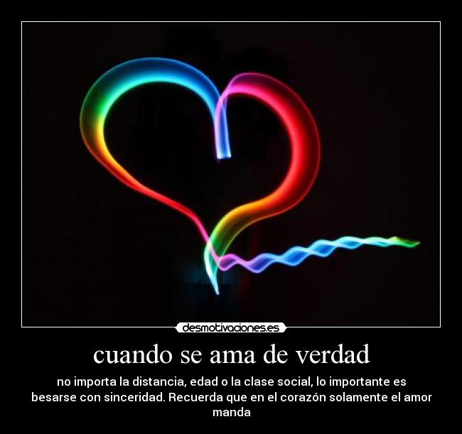 cuando se ama de verdad -