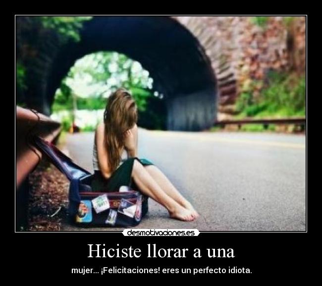 Hiciste llorar a una - 