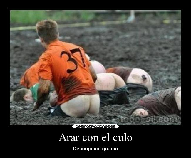carteles arar con culo desmotivaciones