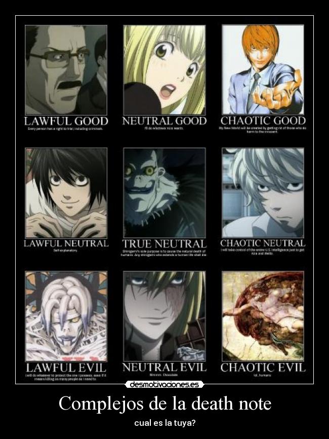 Complejos de la death note -