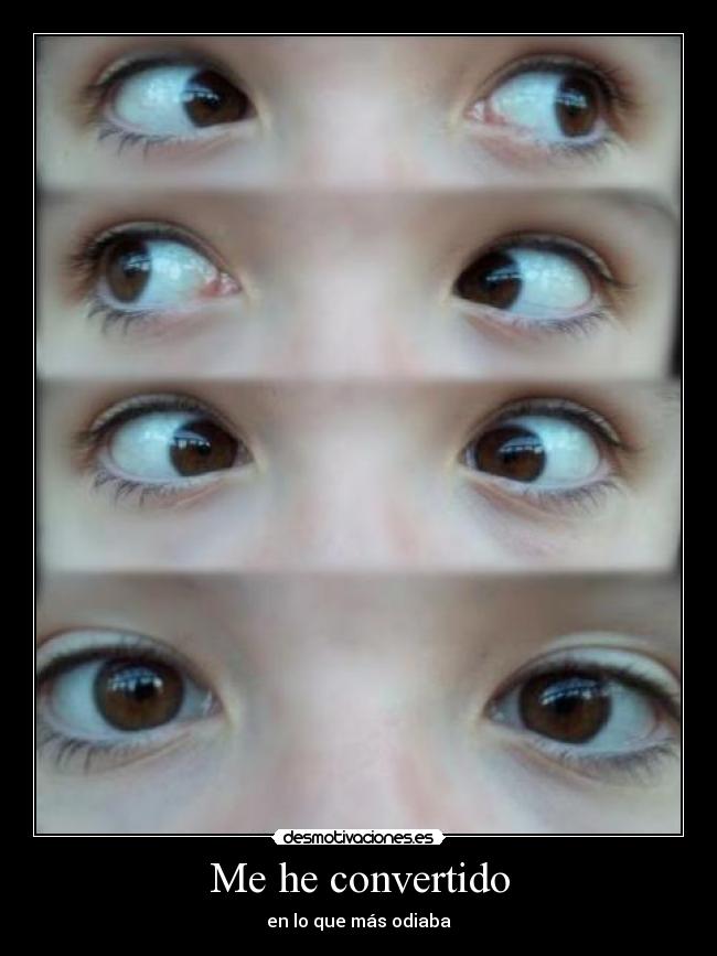 Me he convertido - en lo que más odiaba