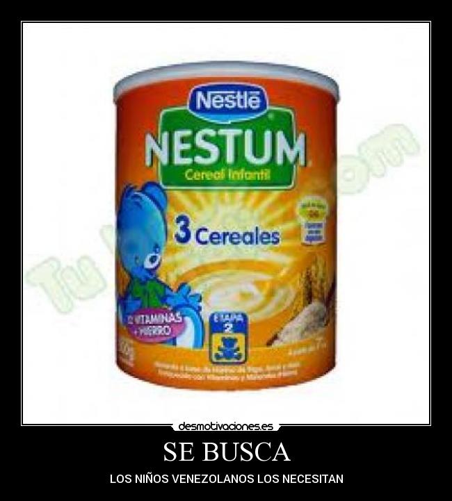 SE BUSCA - LOS NIÑOS VENEZOLANOS LOS NECESITAN