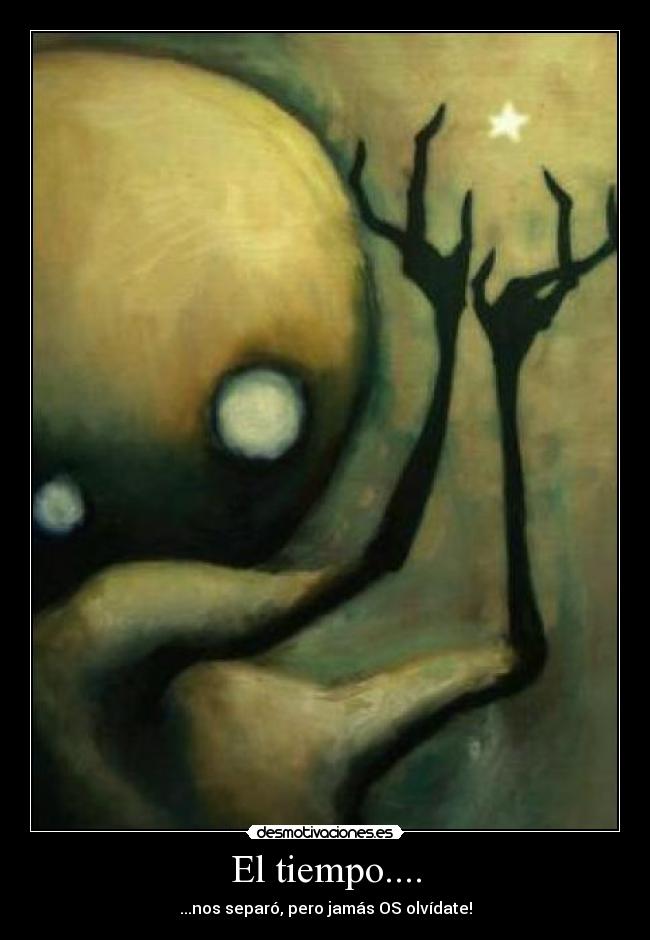 El tiempo.... - ...nos separó, pero jamás OS olvídate!