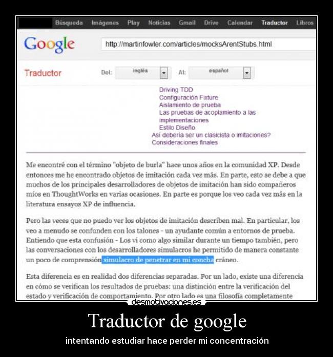 Traductor de google -