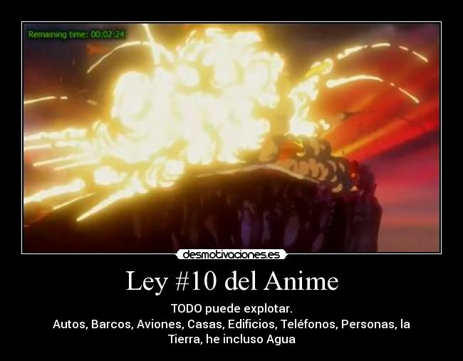 carteles anime anime manga ley desmotivaciones