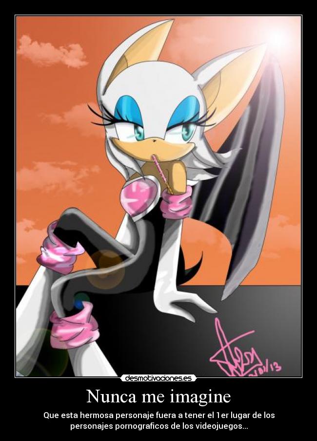 Nunca me imagine - Que esta hermosa personaje fuera a tener el 1er lugar de los
personajes pornograficos de los videojuegos...