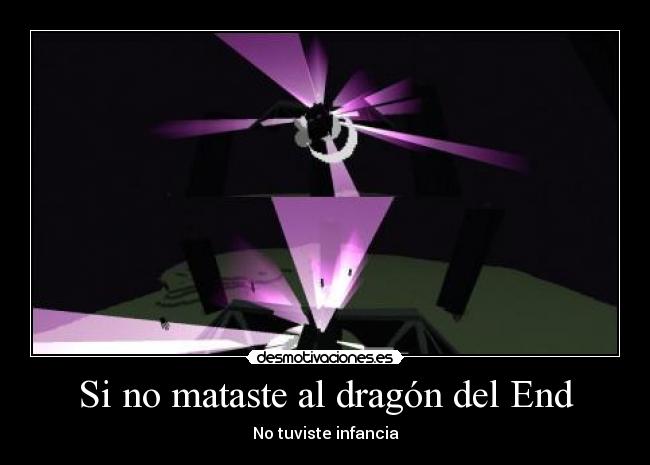 Si no mataste al dragón del End -