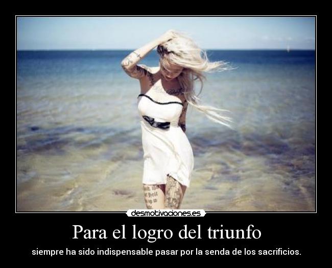 Para el logro del triunfo -